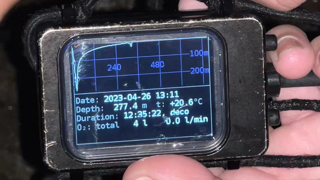 Deep Cave Diving Record In Asia: 277.4M