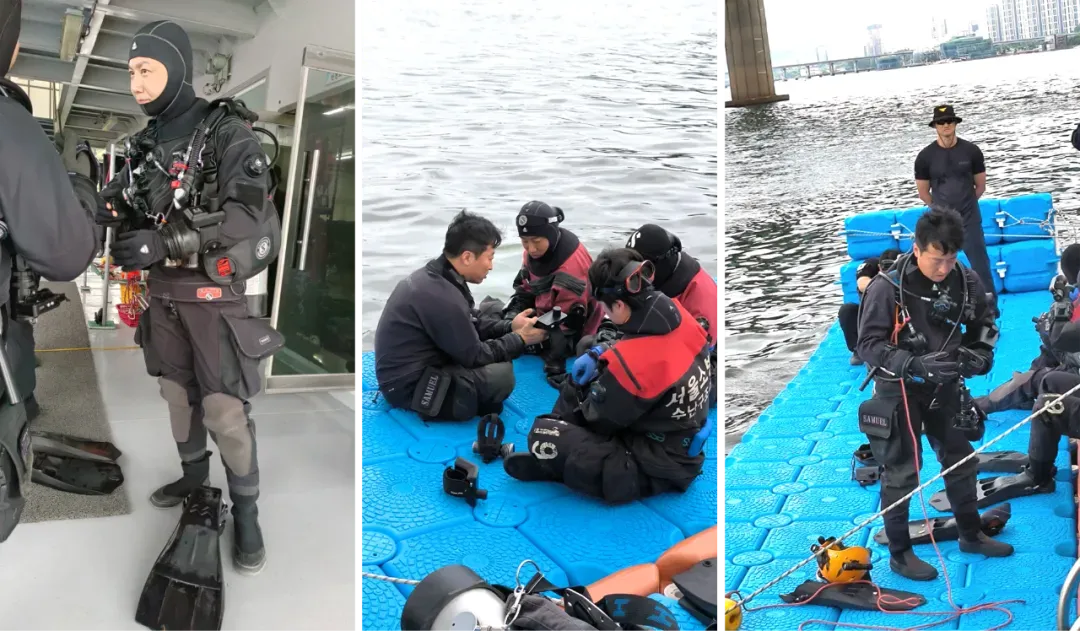 Seoul Han River Water Rescue Training: Advanced Session on the Underwater Communication and Navigation System